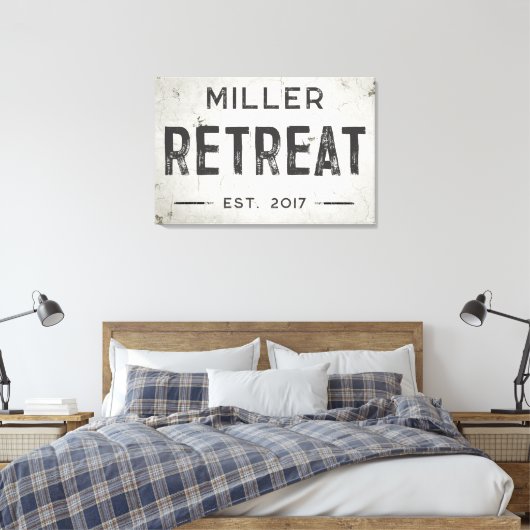 Rustikales modernes Industriehaus Leinwanddruck (Insitu (Schlafzimmer))