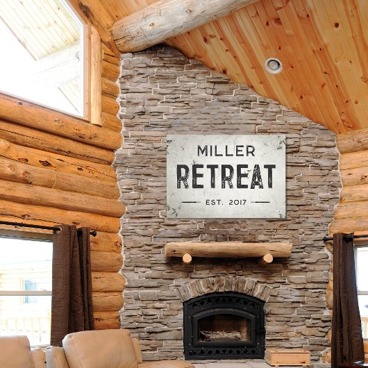 Rustikales modernes Industriehaus Leinwanddruck