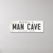 Rustikales modernes Industriehaus Man Höhle Stadt Leinwanddruck (Vorderseite)