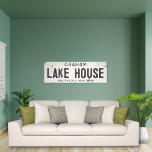 Rustikales modernes Industriehaus Seehaus Stadt Leinwanddruck<br><div class="desc">Entspannen Sie in unserem Wohnbereich mit unserem exquisiten, gedehnten Schild mit der Leinwand, dem industriellen Bauernhaus, wo zeitloser Charme und moderne Bauernästhetik aufeinander treffen. Dieses Kunstwerk verbindet mühelos rustikale Eleganz mit einem industriellen Vorsprung, mit einem zerrissenen und bedrängten Hintergrund aus weißem Imitat, der durch das Zerkleinern von Farben und verwitterten...</div>