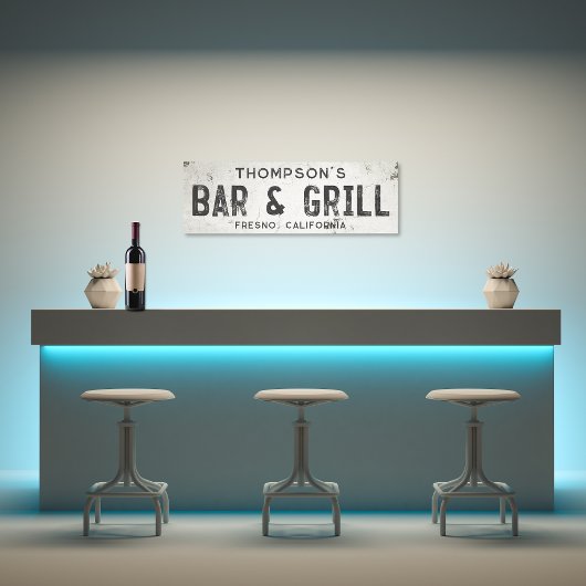 Rustikales modernes industrielles Bauernhaus Bar C Leinwanddruck