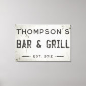 Rustikales modernes industrielles Bauernhaus Bar Leinwanddruck (Vorderseite)