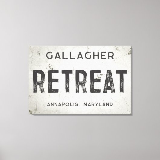 Rustikales modernes industrielles Bauernhaus Leinwanddruck (Vorderseite)