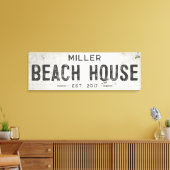 Rustikales modernes industrielles Bauernhaus Stran Leinwanddruck (Insitu (Wohnzimmer))