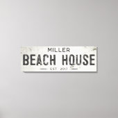 Rustikales modernes industrielles Bauernhaus Stran Leinwanddruck (Vorderseite)