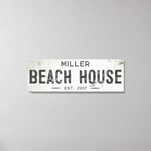 Rustikales modernes industrielles Bauernhaus Stran Leinwanddruck (Vorderseite)