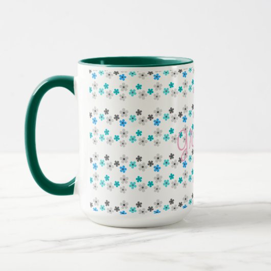 Rustikales modernes Muster Tasse (Links)