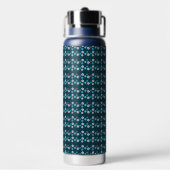 Rustikales modernes Muster Trinkflasche (Hinten)