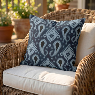 Rustikales modernes natives Ikat-Kunstmuster-Cabin Kissen