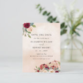 Rustikales, modernes Pumpkins Land fällt Save the Postkarte (Stehend Vorderseite)