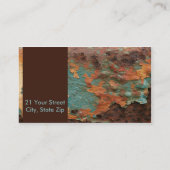 Rustikales modernes visitenkarte (Rückseite)