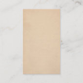 Rustikales modernes visitenkarte (Rückseite)