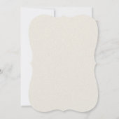 Rustikales Mongram Wreath Holiday Lunch Einladung (Rückseite)