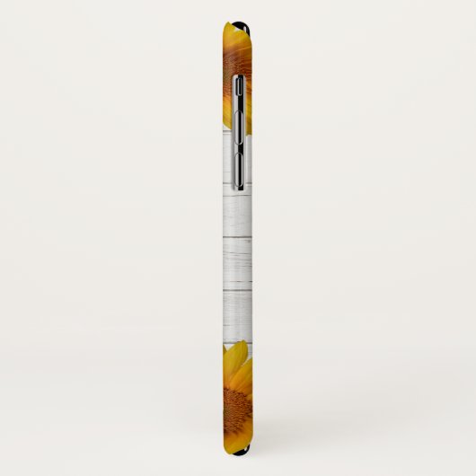 Rustikales Monogramm der Sonnenblume-| Case-Mate iPhone Hülle (Hinten/Links)