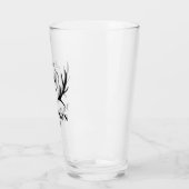 Rustikales Monogramm Glas (Links)