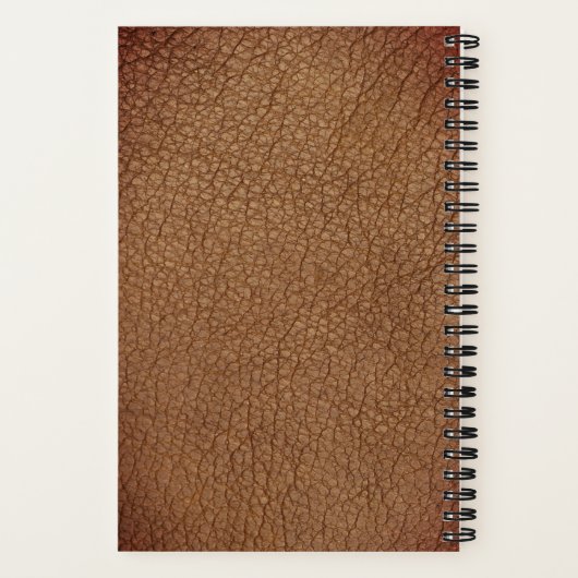 Rustikales Monogramm goldene Schriftzeichen mit br Notizblock (Rückseite)