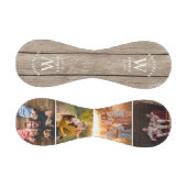 Rustikales Monogramm Leichtholz FotoCollage Baseba Baseball (Paneele)