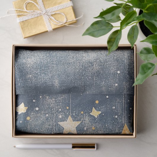 Rustikales Moon and Stars Kinderzimmer Entdeckungs Seidenpapier (Geschenk)