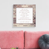 Rustikales Motivierend Zitat macht Ihren eigenen S Leinwanddruck (Insitu (Wohnzimmer))