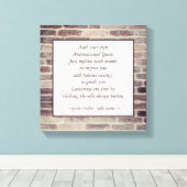 Rustikales Motivierend Zitat macht Ihren eigenen S Leinwanddruck (Insitu (Holzboden))