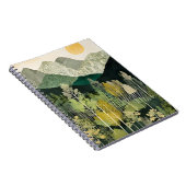Rustikales Mountain Scene-Notebook Notizblock (Rechte Seite)