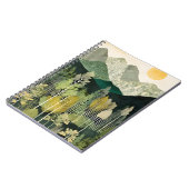 Rustikales Mountain Scene-Notebook Notizblock (Linke Seite)