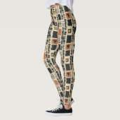 Rustikales Mudcloth-Geometrisches Muster (2) Leggings (Links)