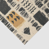 Rustikales Mudcloth-Geometrisches Muster (3) Seidenpapier (Detail)