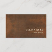 Rustikales, muffiges Gesteinsmetall Visitenkarte (Vorderseite)