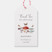 Rustikales Mushroom-Brautparty Geschenkanhänger (Vorderseite)