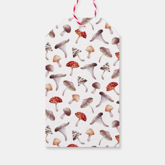 Rustikales Mushroom-Brautparty Geschenkanhänger (Rückseite)