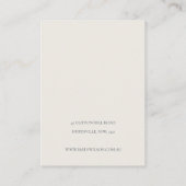 Rustikales Mushroom-Fern-Foliage-Profil Visitenkarte (Rückseite)