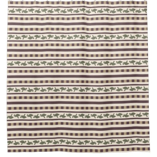 Rustikales Mushroom-Muster Duschvorhang (Vorderseite)