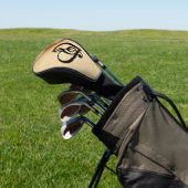 Rustikales Musikdesign Herz Golf Headcover (In SItu)