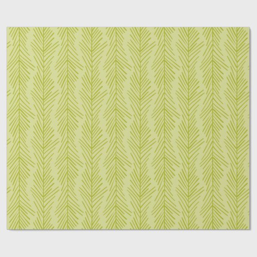 Rustikales Muster der Pine Tree Geschenkpapier (Flach)