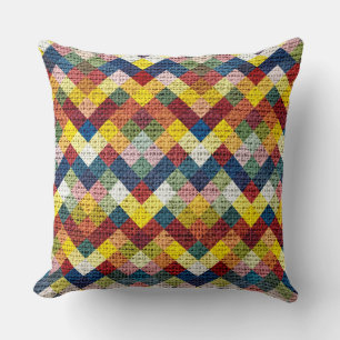 Rustikales Muster, farbig geometrisch, rustikal #7 Kissen