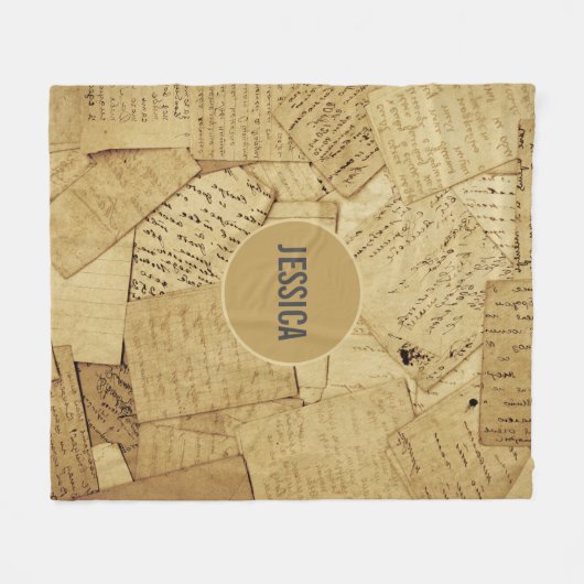 Rustikales Muster Fleecedecke (Vorderseite (Horizontal))