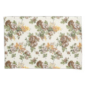 Rustikales Muster für die braune Rose Kissenbezug (Vorderseite)