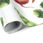 rustikales Muster für Gemüse Geschenkpapier (Rolleneckpunkt)