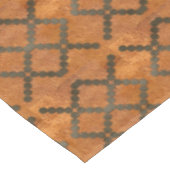 Rustikales Muster für Kupfer-Look gepunktetes Must Tischdecke (Schrägansicht)