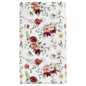 Rustikales Muster für Südflora und Baumwolle Kleine Geschenktüte (Rückseite)