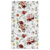 Rustikales Muster für Südflora und Baumwolle Kleine Geschenktüte (Vorderseite)