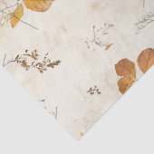 Rustikales Muster mit gepressten Blättern – Herbst Seidenpapier (Detail)