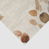 Rustikales Muster mit gepressten Blättern – Herbst Seidenpapier (Detail)