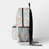 rustikales Muster mit rosa Blume Bedruckter Rucksack (Rechts)