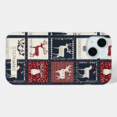 Rustikales Muster | nordisch Case-Mate iPhone Hülle (Rückseite (Horizontal))