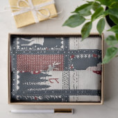 Rustikales Muster | nordisch Seidenpapier (Geschenk)