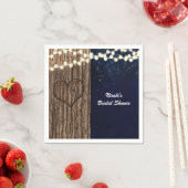 Rustikales Nachtherz Serviette (Beispiel)