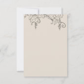 Rustikales Napa Valley Weinkeller Brautparty Dankeskarte (Rückseite)