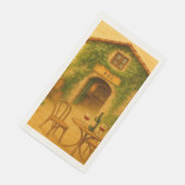 Rustikales Napa Vineyard Golden Wedding Serviette (Ecke)